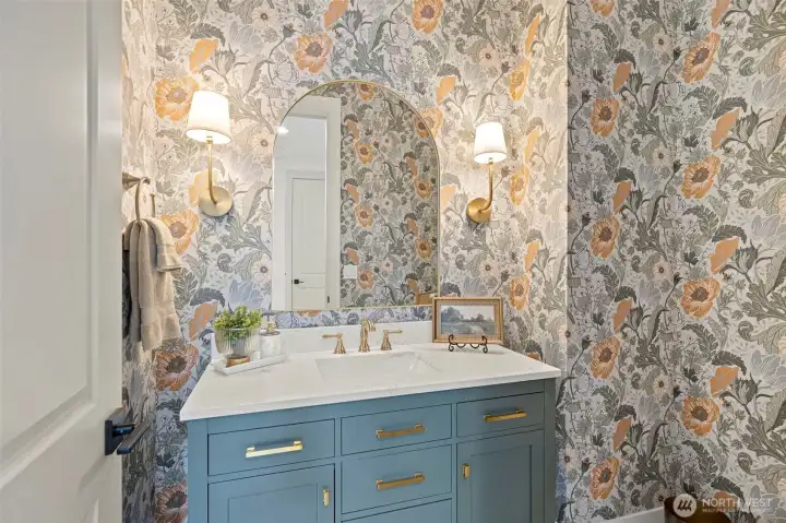 Main level half bathroom