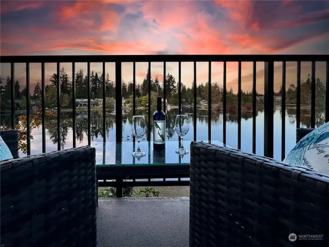 Amazing views of the lake right from your living room!