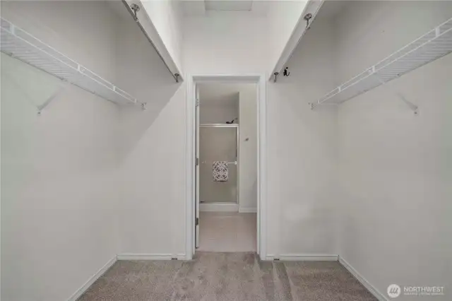 Enjoy a spacious closet!