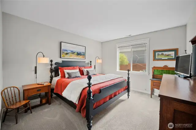 Spacious primary bedroom