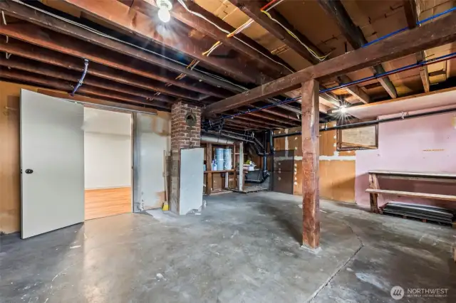 Storage in basement