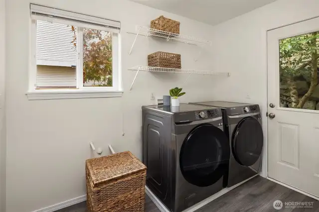 Spacious laundry/mud room.
