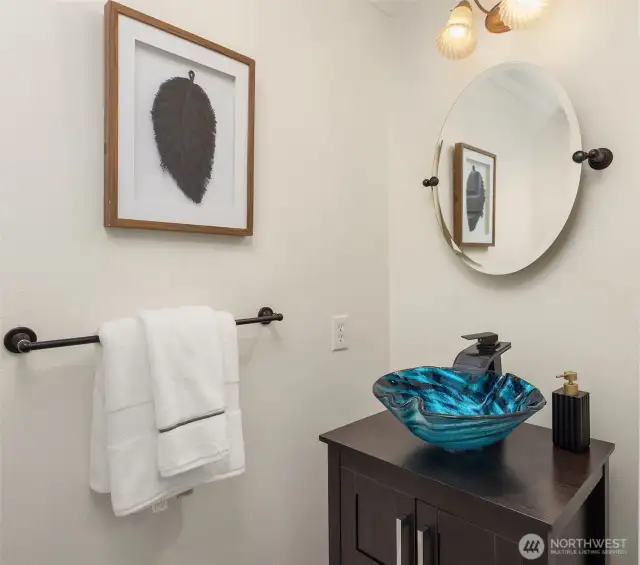 The main floor powder room.