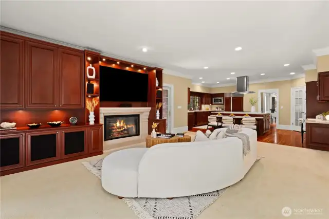 Family room off the kitchen.