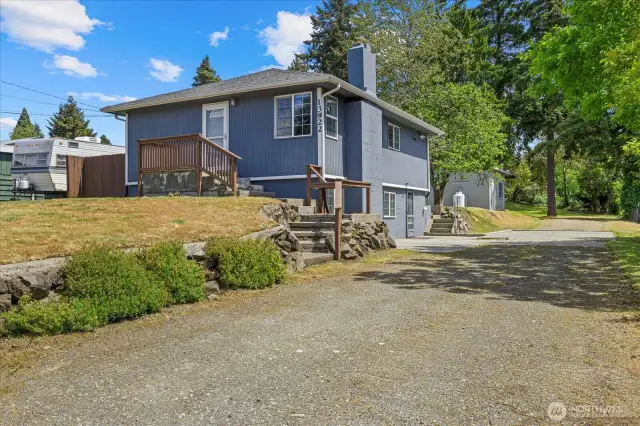 This traditional home with a refresh would be a great SFR or could set up as a duplex