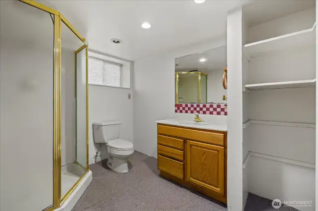 Lower level bath
