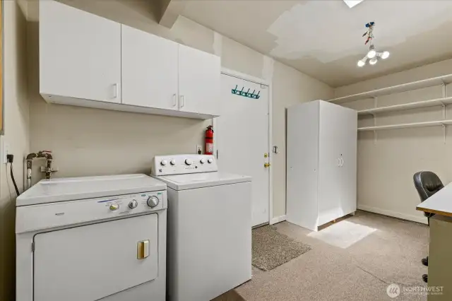 This room serves as a utility room and home office