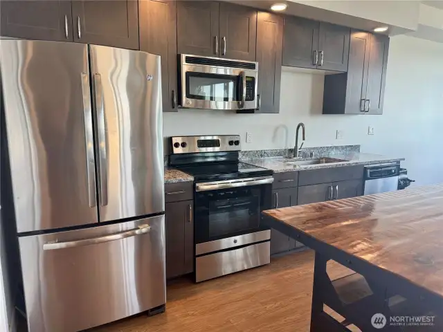 Kitchen in lounge 2 that is available to you.  Must be reserved.
