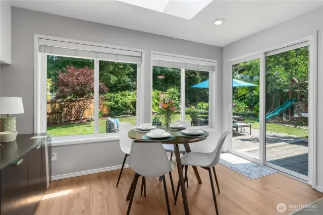 Cozy Dining Area with Seamless Indoor-Outdoor Flow
