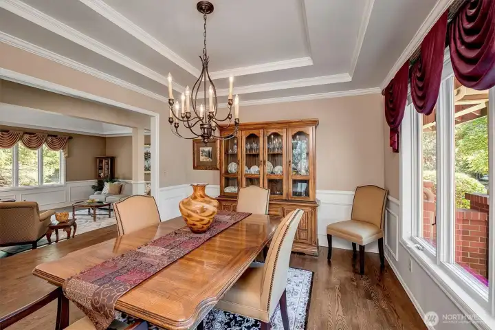Dining with beautiful millwork