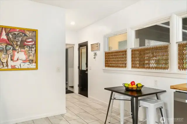 Kitchen backdoor to covered patio
