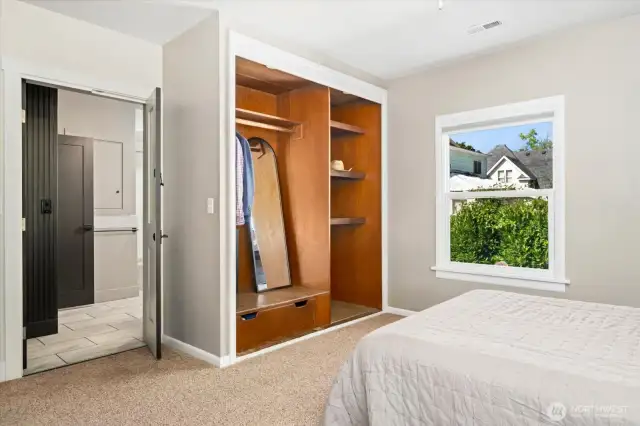 Primary suite with access to main floor bath