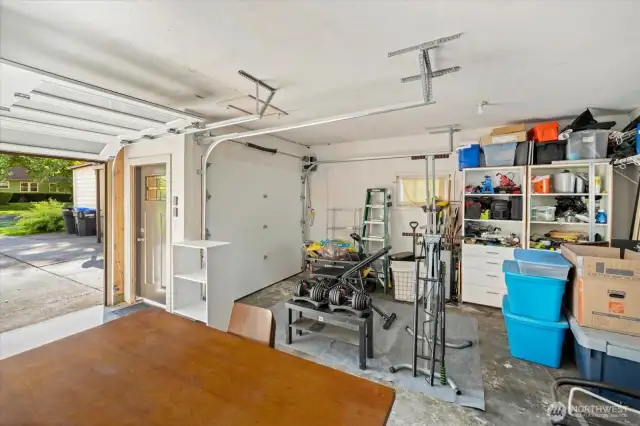 Finished 2-car garage