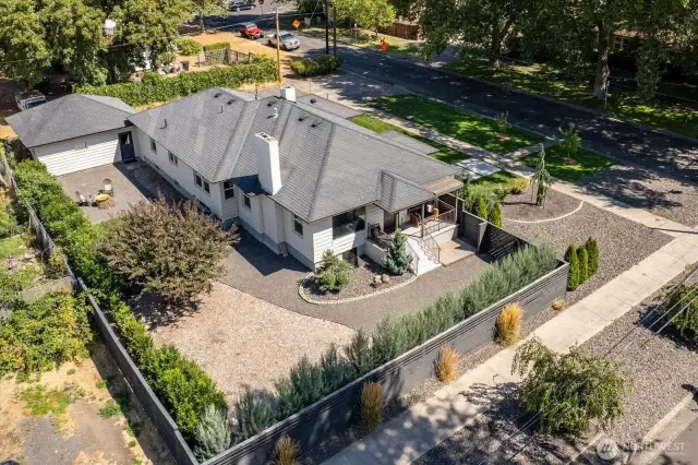 Backyard - xeriscaping throughout