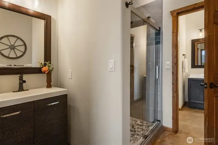 Guest Suite Bathroom and Shower on Main Living Level