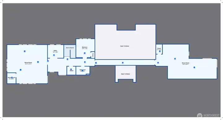 Upper Level is 2,381 square feet designed for guests and room for kids to spread out and play!