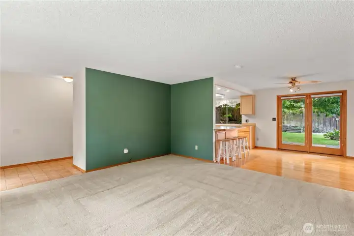 floorplan has nice flow