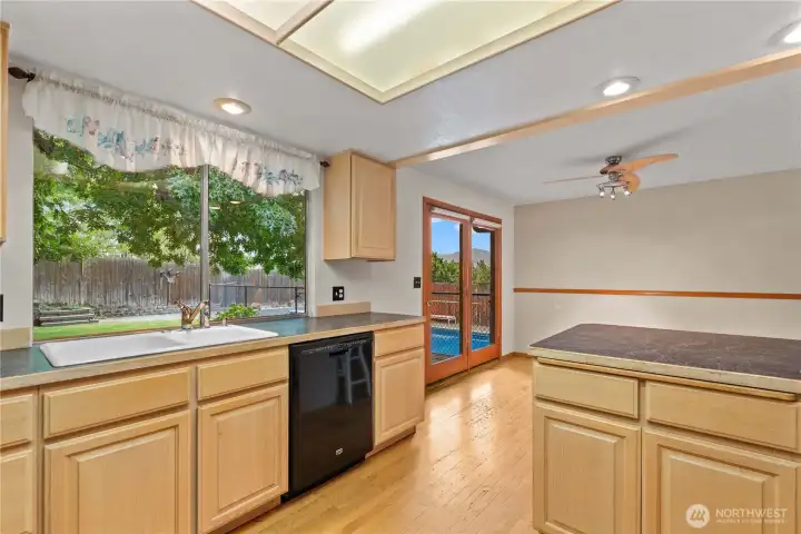 View from kitchen