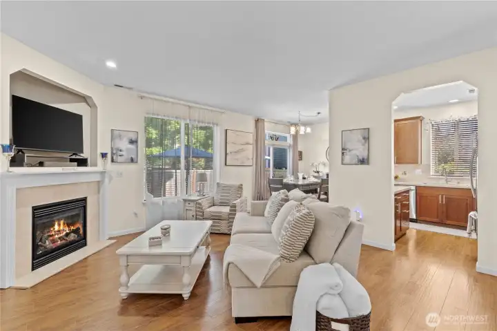 Gorgeous open concept living/dining/kitchen for easy flow and entertaining