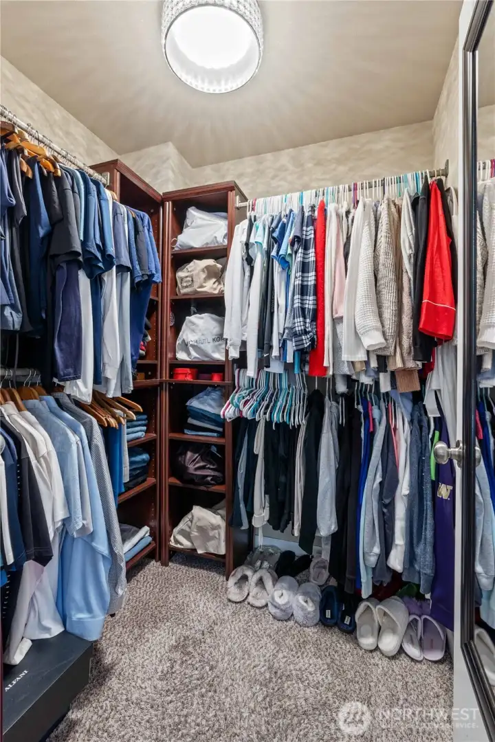 Primary bedroom large walk-in closet