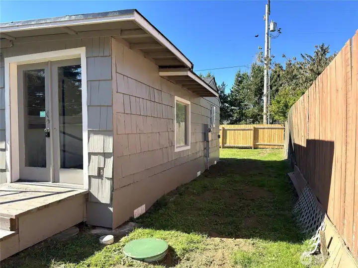 Side yard.