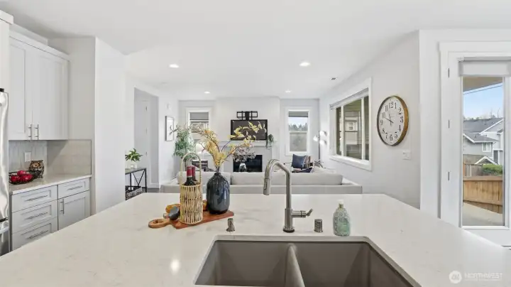 Whether entertaining or relaxing at home, this open layout keeps every moment connected