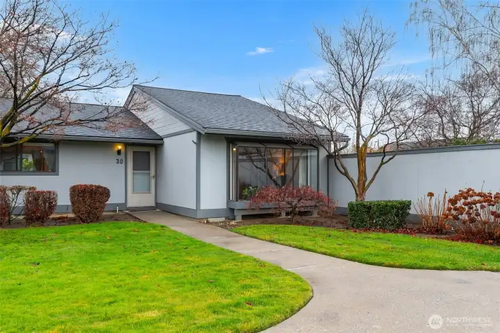 Front of Condo viewed from Community Courtyard