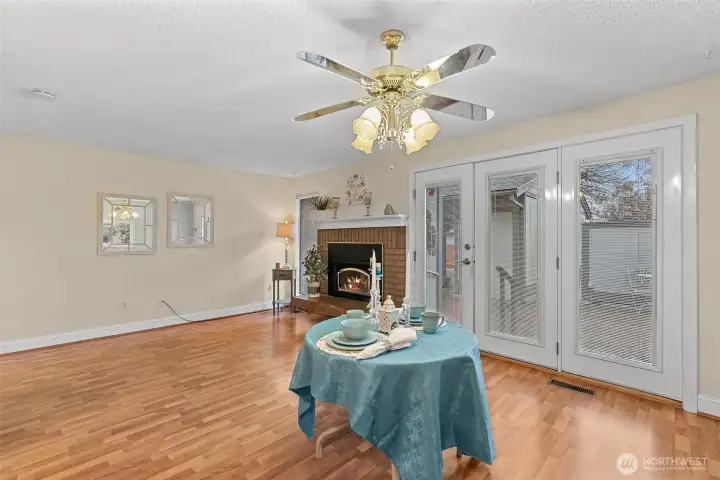 Eating Area looking at French Door