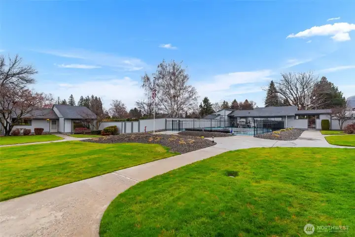 Clubhouse from Community Courtyard