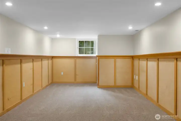 Lower level family/rec room.