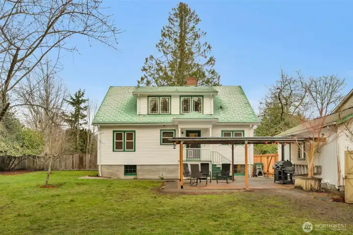 Concrete patio (with extra rebar) poured in 2010, patio cover built 2018.