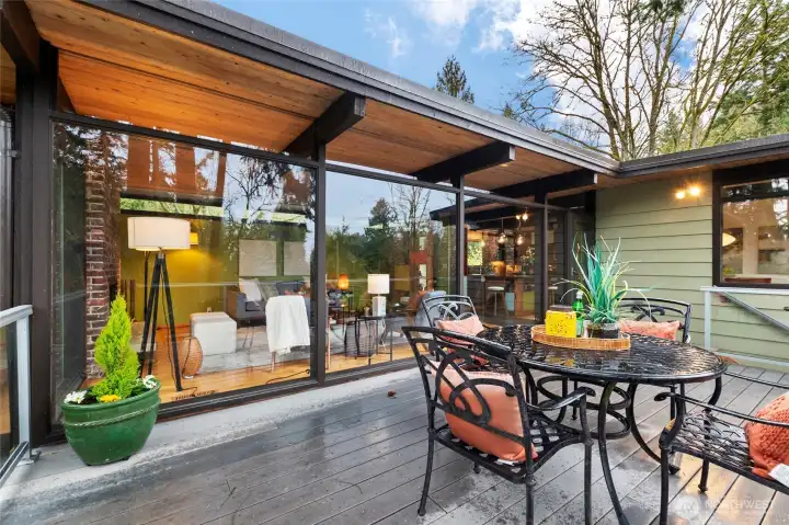 Back Deck into Living Room