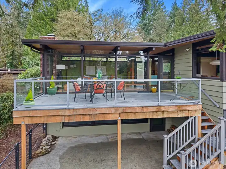 Back Deck and Covered Patio