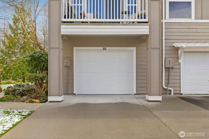 Garage entry and private driveway for extra parking! Also note, there is plenty of guest parking throughout the community.