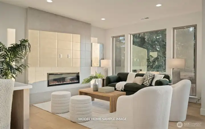 Pictures of model next door. same floor plan