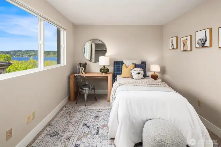 Bedroom 2 with wonderful natural light and north views.