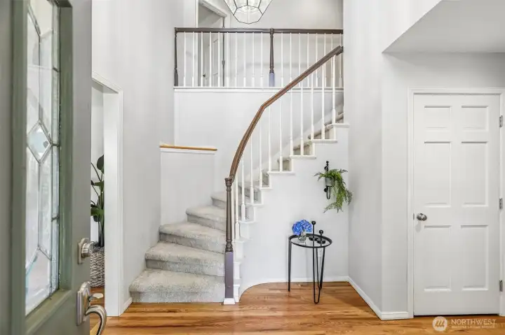 One of two staircases to welcome you in! One of two staircases to welcome you in!
