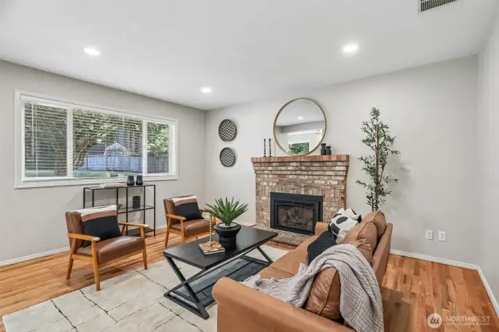 Curl up and relax in this inviting den. Curl up and relax in this inviting den.
