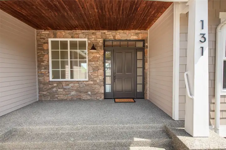 Inviting Covered Entry Porch