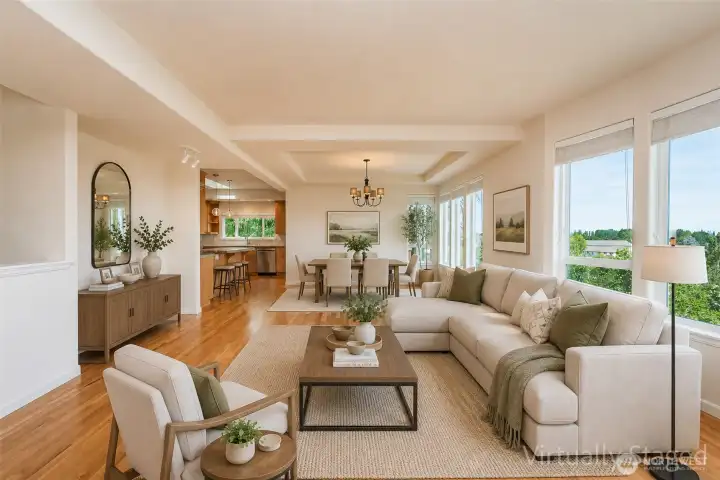 Great Room - Virtually Staged