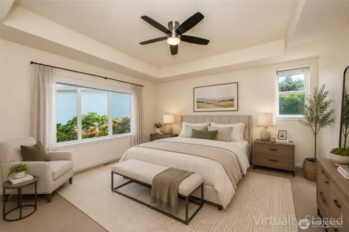 Primary Suite - Virtually Staged