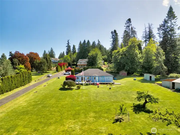 Oversized 1 acre lot offers plenty of room to spread out. Oversized 1 acre lot offers plenty of room to spread out.