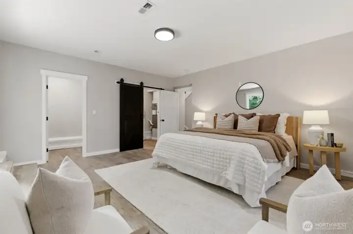 Downstairs guest suite