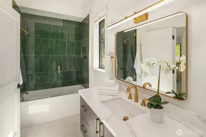 upgraded guest bathroom
