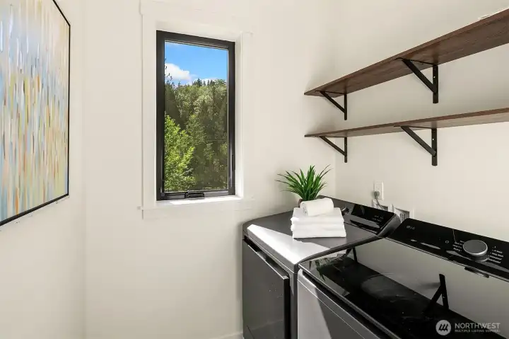 laundry on second floor