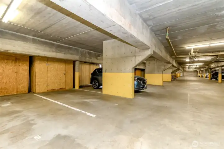 Secure Garage and 1 parking spot with extra storage Secure Garage and 1 parking spot with extra storage