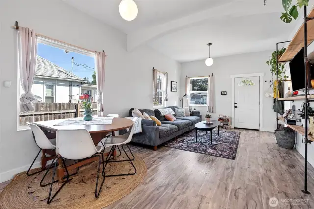 Big windows allow so much natural light to pour in.