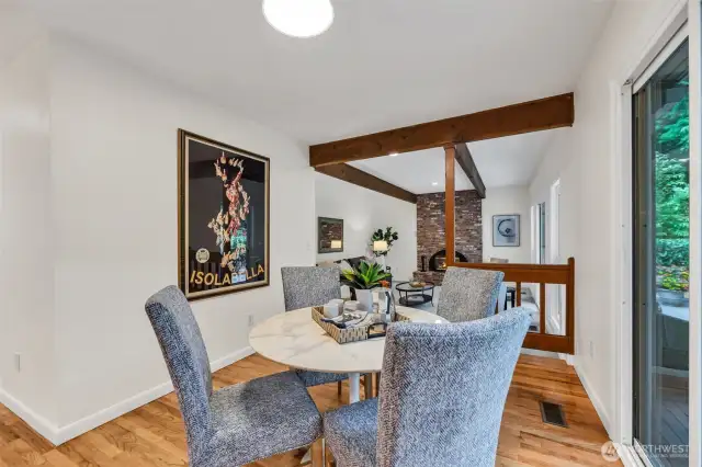 Tons of wall space for your favorite art pieces