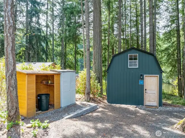 Wood shed, storage shed