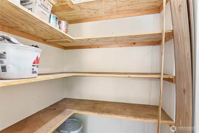 Outside extra storage!